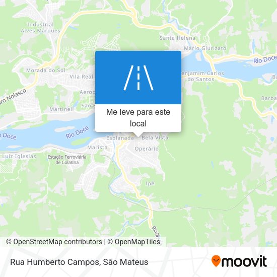 Rua Humberto Campos mapa