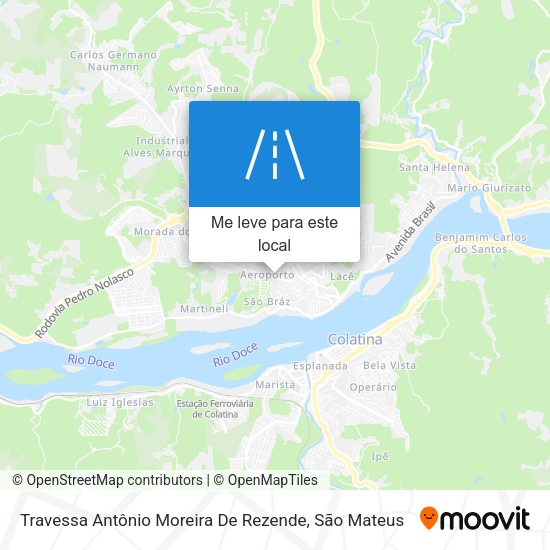 Travessa Antônio Moreira De Rezende mapa