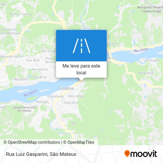 Rua Luiz Gasparini mapa