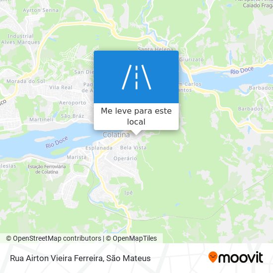 Rua Airton Vieira Ferreira mapa