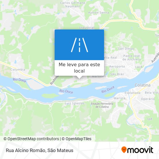 Rua Alcino Romão mapa