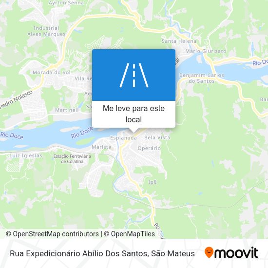 Rua Expedicionário Abílio Dos Santos mapa