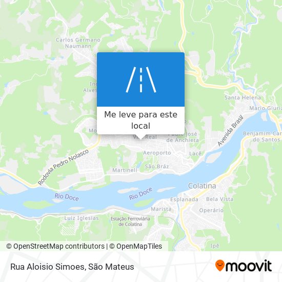 Rua Aloisio Simoes mapa