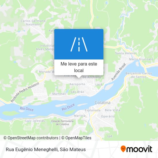 Rua Eugênio Meneghelli mapa