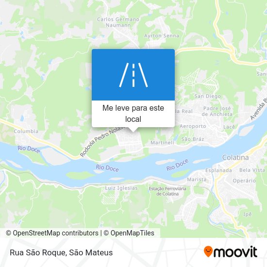 Rua São Roque mapa
