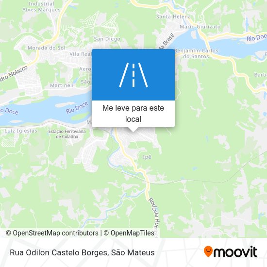 Rua Odilon Castelo Borges mapa