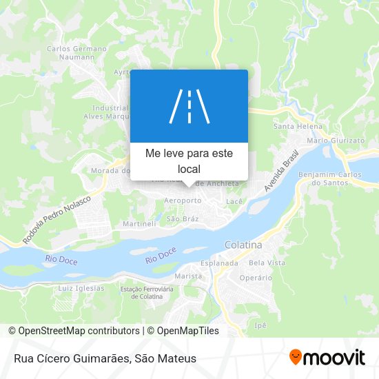 Rua Cícero Guimarães mapa