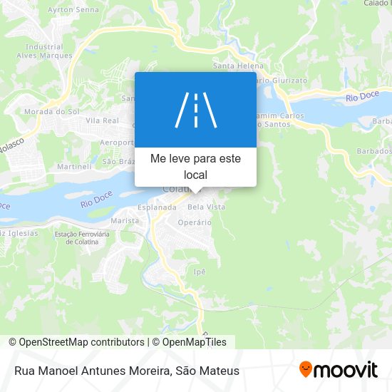 Rua Manoel Antunes Moreira mapa