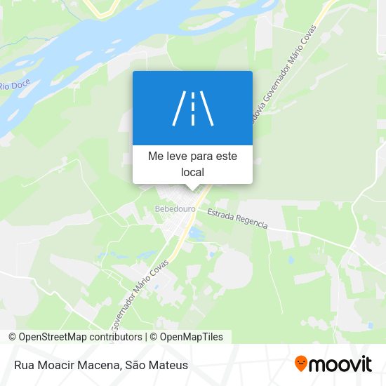 Rua Moacir Macena mapa