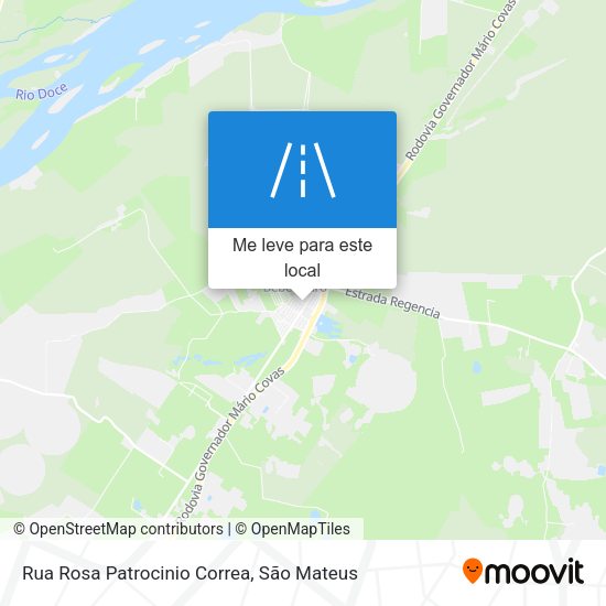 Rua Rosa Patrocinio Correa mapa