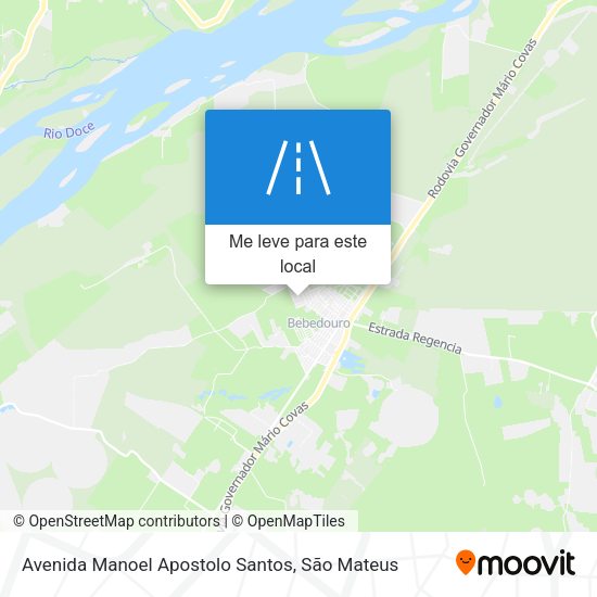 Avenida Manoel Apostolo Santos mapa