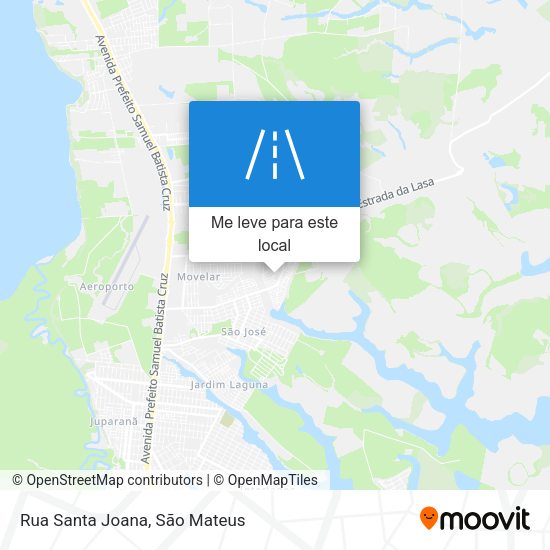 Rua Santa Joana mapa