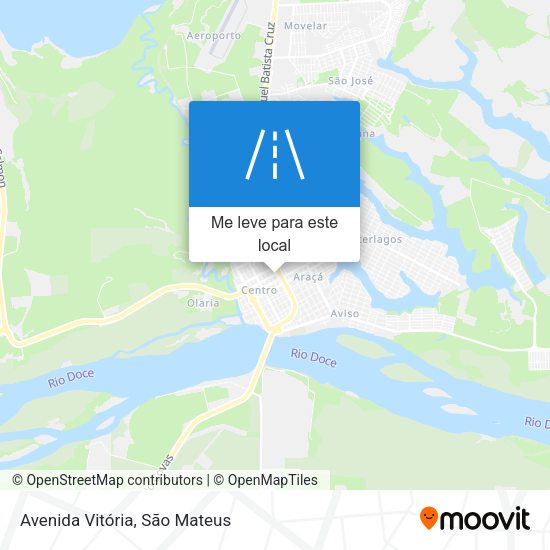 Avenida Vitória mapa