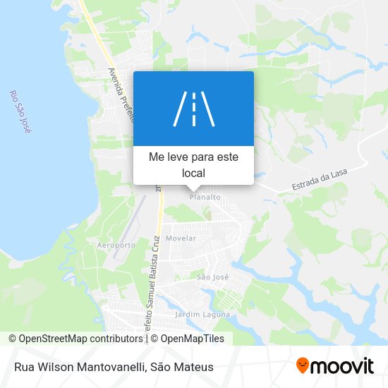Rua Wilson Mantovanelli mapa