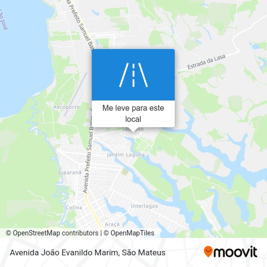 Avenida João Evanildo Marim mapa