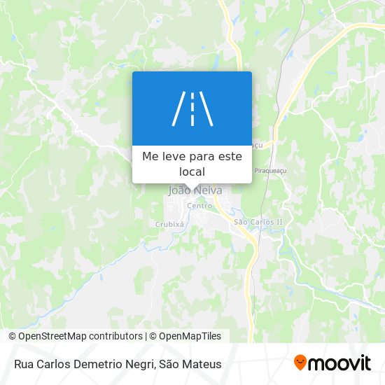 Rua Carlos Demetrio Negri mapa