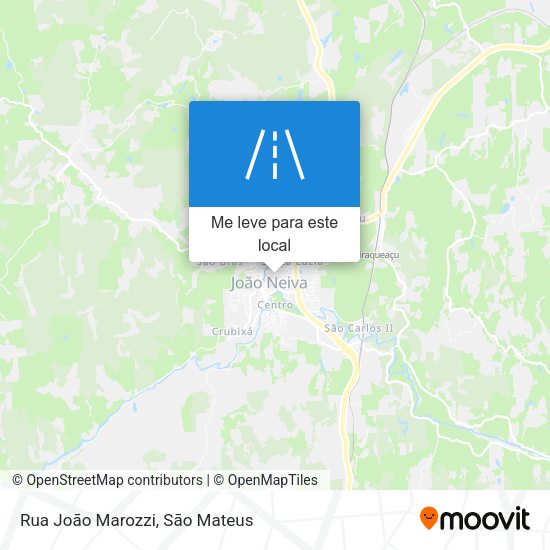 Rua João Marozzi mapa