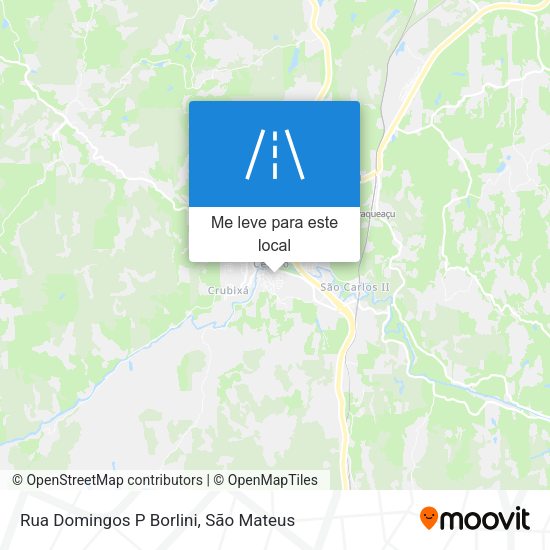 Rua Domingos P Borlini mapa