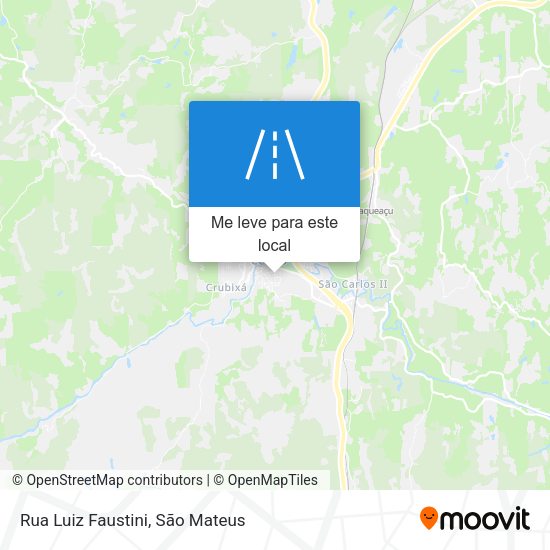 Rua Luiz Faustini mapa