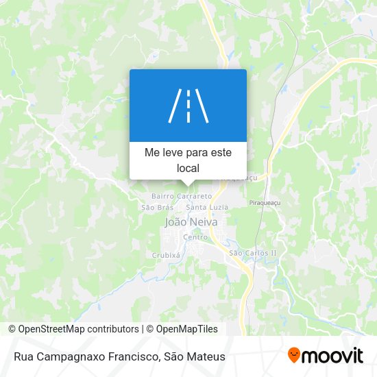 Rua Campagnaxo Francisco mapa