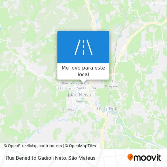 Rua Benedito Gadioli Neto mapa