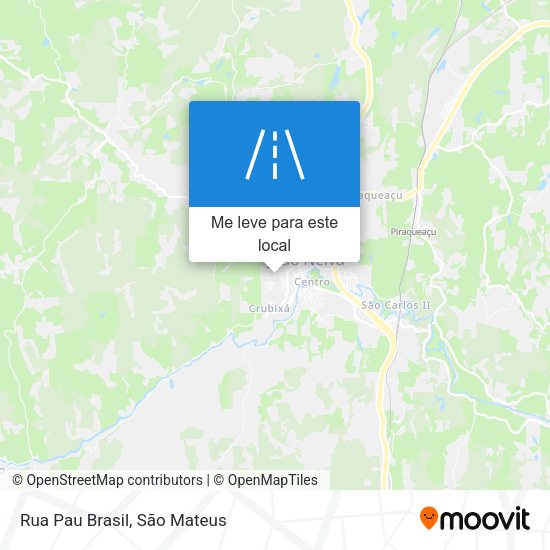 Rua Pau Brasil mapa