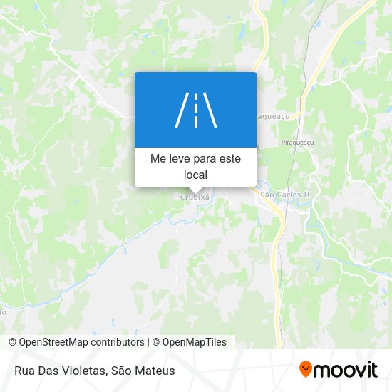 Rua Das Violetas mapa