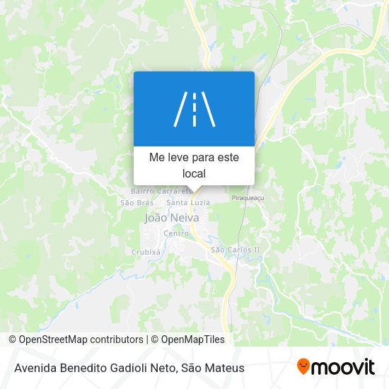 Avenida Benedito Gadioli Neto mapa