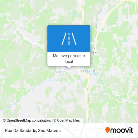 Rua Da Saudade mapa