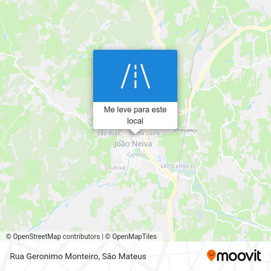 Rua Geronimo Monteiro mapa