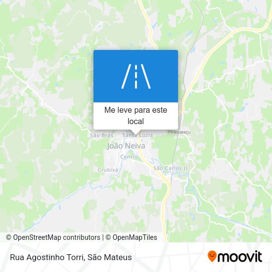 Rua Agostinho Torri mapa