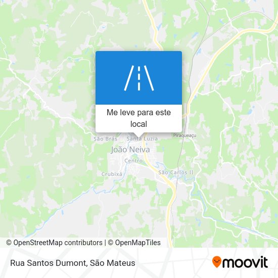 Rua Santos Dumont mapa