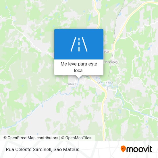 Rua Celeste Sarcinell mapa