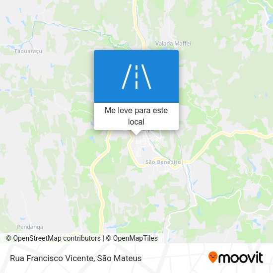 Rua Francisco Vicente mapa