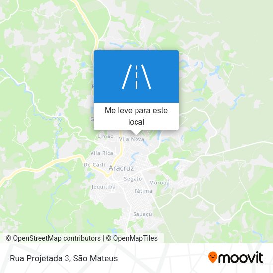Rua Projetada 3 mapa
