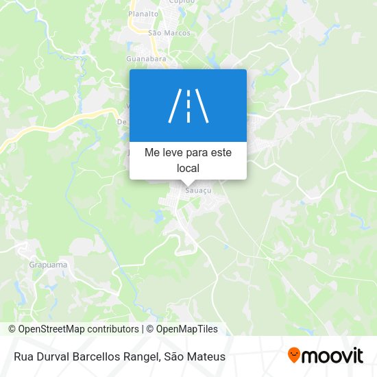 Rua Durval Barcellos Rangel mapa
