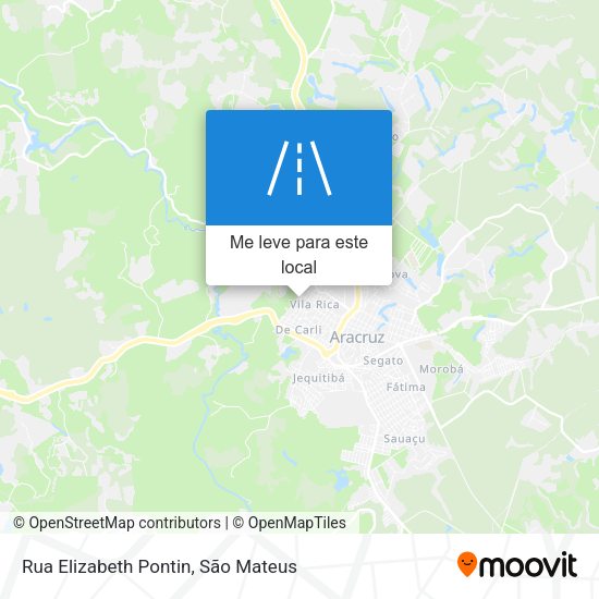Rua Elizabeth Pontin mapa