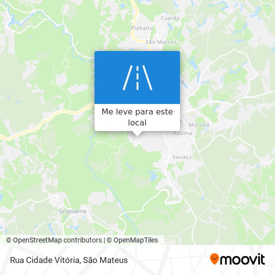 Rua Cidade Vitória mapa