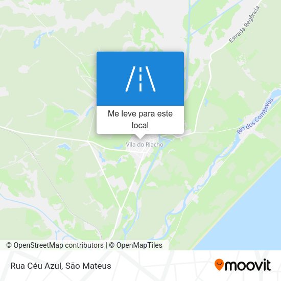 Rua Céu Azul mapa