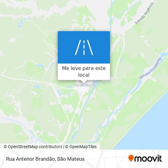 Rua Antenor Brandão mapa