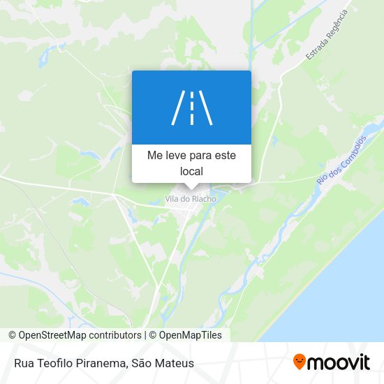Rua Teofilo Piranema mapa