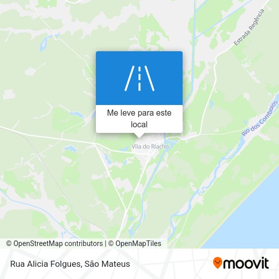 Rua Alicia Folgues mapa