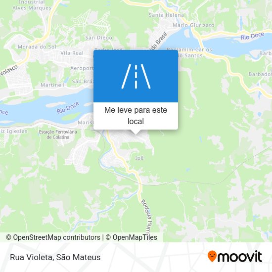 Rua Violeta mapa