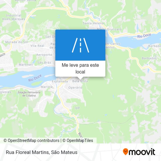 Rua Floreal Martins mapa