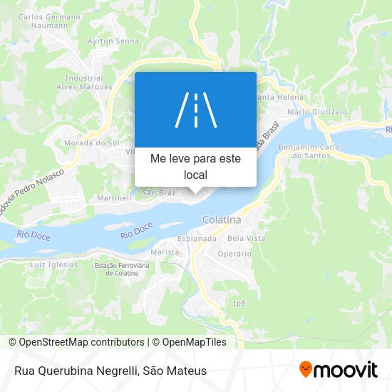 Rua Querubina Negrelli mapa