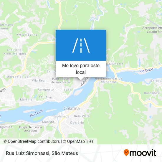 Rua Luiz Simonassi mapa