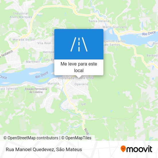 Rua Manoel Quedevez mapa