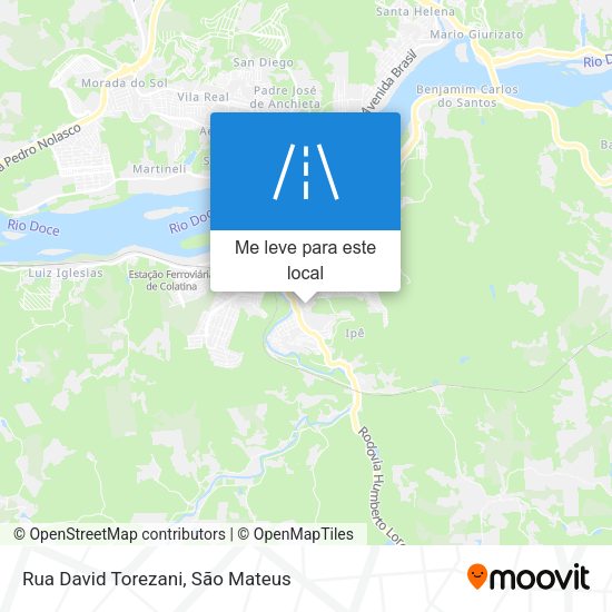 Rua David Torezani mapa