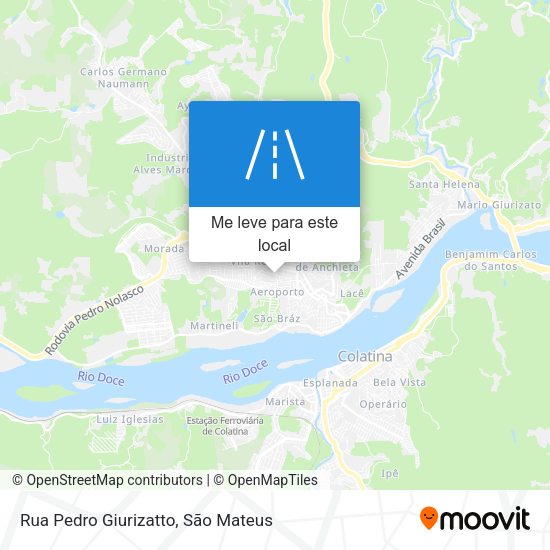 Rua Pedro Giurizatto mapa