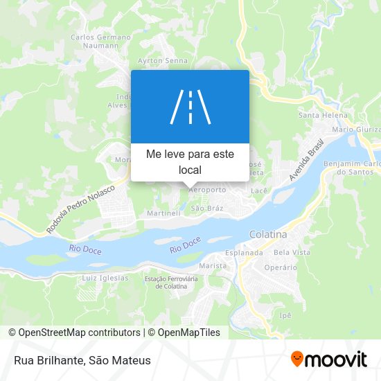 Rua Brilhante mapa